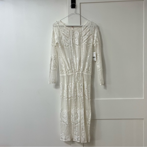 NWT Free People Luna Lace Dress in Ivory Size XS - Picture 4 of 6